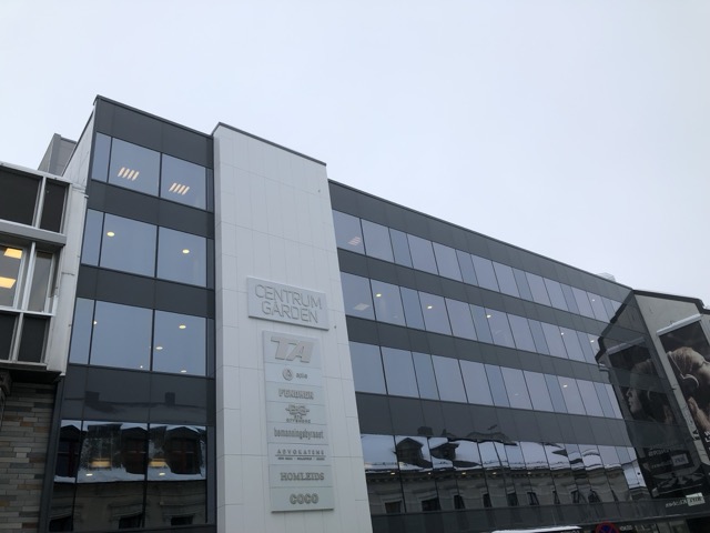 Centrumgården, Torggata 8 i Skien — kontoret til Advokatfirmaet Jessen AS